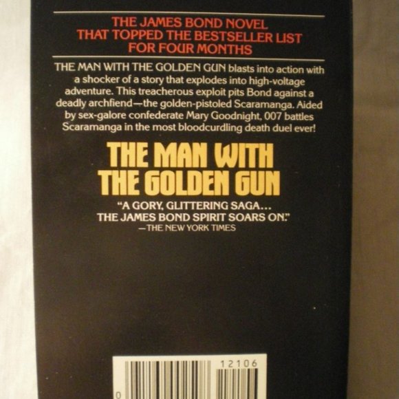 THE MAN WITH THE GOLDEN GUN JAMES BOND 007 IAN FLEMING PAPERBACK 1966 - Picture 3 of 4